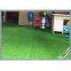 Natural Appearance Outdoor / Indoor Synthetic Grass W Shape Monofil PE + Curled PPE