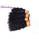 Double Drawn 100 % Curly Virgin Malaysian Hair Extensions Italian Wave