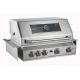 High End outdoor bbq kitchen built in 4 3KW 304 tube burners gas bbq grill bbq with rear burner, full stainless steel
