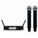 SR-318S   double channel VHF small size wireless microphone with screen  / micrófono / SHURE style