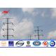 11m 5 KN Steel Power Pole Double Circuit Transmission Line Electric Utility Poles