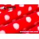 Double sides printed small dots flannel fabric for blanket fabric and apparel