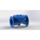 Automatic 40 Degree Incline Rubber Flapper Swing Check Valve With AISI B16.1 Flange