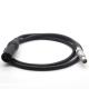 External Red Camera Monitor Cable , XLR 4 Pin To 6pin Power Cable
