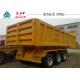 27 CBM 3 Axles Heavy Duty Tipper Trailer For Kenya Container Transport