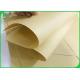 50G 80G Bamboo Pulp Based Eco Unbleached Kraft Liner Paper Roll For Envelope Bag