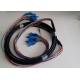 Outdoor 3mm Single Mode And Multimode Fiber Optic Cable Patch Cord 6 Core