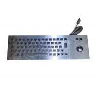 Metallic Wired Keyboard And Mouse Combo Optical Trackerball Mouse For Windows