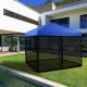Mosquito Net with Zipper for 10' x 10' Patio Gazebo Canopy Tent, Zippered Mesh Sidewalls Screen Walls for Outdoor