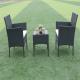 Outdoor Pool / Beach Rattan Coffee Table Chair Sets With Aluminum Frame Ottoman High Quality Outdoor Indoor Furniture