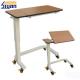 Hospital Medical Adjustable Table Top MDF Boards With Wooden Texture
