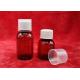 Medical Package Pharmaceutical PET Bottles 69mm Height Brown / Transparent Color