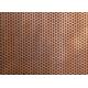 Fancy Pattern Design Perforated Copper Sheet Various Hole Sizes