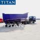 TITAN 3 Axis 60 Ton Self Unloading Rear Dump Semi Trailer With Hydraulic Jack