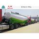 3 Axles Bulk Cement Tanker Trailer 60000 Kgs Max Payload With Polyurethane Painting