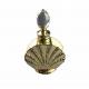 Golden Color Refillable Glass Perfume Bottle , Customize Shape Mini Fragrance