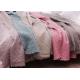 3pcs / 5pcs Full Size Quilt Washed Solid Embroidered Bedspread And Coverlets