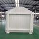 Sports Barrier 5 Foot White Aluminum Fence Unassembled With Strong And Durable Structure