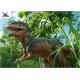 Colorful Life Size Dinosaur Statues In Outdoor Playground For Kids