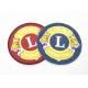 Club Souvenir Embroidered Badge Patches Lion Logo Cotton Fabric