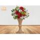 Luxurious Frosted Gold Fiberglass Planters Centerpiece Table Vases For Artificial Flowers