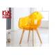 Anti Slip Coloured PC Modern Plastic Dining Chairs 150kg Load Capacity