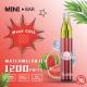Yuoto Mini Bar E Cigarette Vape Pen 1200 Puff With 2%,5% Nicotine