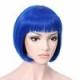 10 Inches Short Straight Hair Wigs Elastic Strap Cap Size Easy To Use