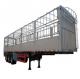 Side Wall 3Axle 40T Load  Fence Cargo Semi Trailer  Enclosed Pickup Truck Trailer For Live Stock Cattle Transport