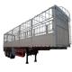 Side Wall 3Axle 40T Load  Fence Cargo Semi Trailer  Enclosed Pickup Truck Trailer For Live Stock Cattle Transport