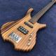 2020 New 4 Strings Buzzard Natural Color Top Neck Through Bass Guitar