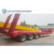 Load Capacity 45 T 50 T 3 Axles semi truck trailer Lowbed Hydraulic Legs
