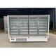 Commercial Grade Integral Four Glass Door Reach In Merchandiser Freezer R404a