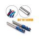 HRC65 Nano Coating Solid Carbide End Mills Machine Tools For stainless steel