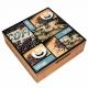 Easy Cleaning Wooden Tea Bag Chest Drawer Countertop Storage For Restaurant