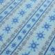 Snowflake Pattern Micro Fleece Fabric One Side Printed Jacquard