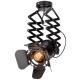 Probe Industrial Flush Mount Ceiling Light Black Track Spotlights For Clothes Store