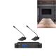 UHF 3 Channel Wireless Microphone System Hyper Cardioid Gooseneck Conference Microphone