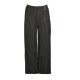 Woven Fabric Plus Size Women's Striped Trousers With Buckles Strap For Waist Fasten