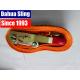5000kg Red Rubber Coating Cargo Ratchet Tie Down Straps with Double J hook