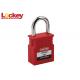 25mm Lock Out Tag Out Equipment Brady Safety Padlock With Nylon PA66 Body