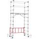 New Type 3m Platform Mobile Telescopic Aluminium Scaffolding Ladder