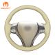 Custom Beige Steering Wheel Cover for Nissan Teana Altima X-Trail Qashqai Rogue Pulsar