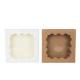 Square Macaron Food Gift Contaienrs Paper Cake Boxes For Pastry With Window