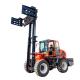 Customization All Terrain Forklift Truck Up To 20Feet Lift Height