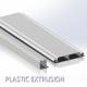 Plastic Steel Rolling Shutter Profile Rigid PVC Extrusion For Mobile Toilet