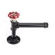 Malleable Iron Vintage Industrial Pipe Toilet Paper Holder Home Decoration