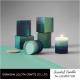 Gradient Color Soy Wax Handmade Jar Candles Aurora Sky Green Bottle Non Toxic