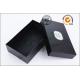 Black Luxurious Leather Belt Corrugated Packaging Boxes Custom Logo Printed