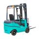 Safe and reliable four wheel 1.5 ton 48v motor battery electric forklift with durable and solid core wheel